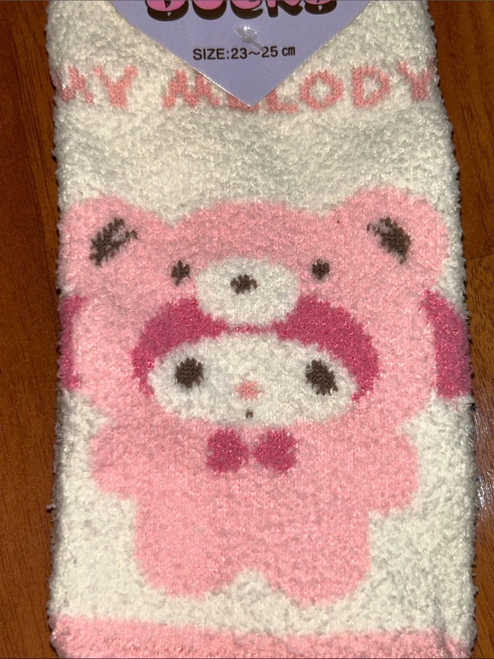Brand New Sanrio My Melody Fuzzy Socks